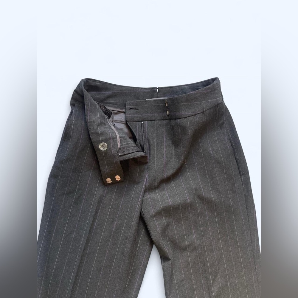 Ann Taylor grey pinstripe trousers Size 0‎ - Picture 4 of 8